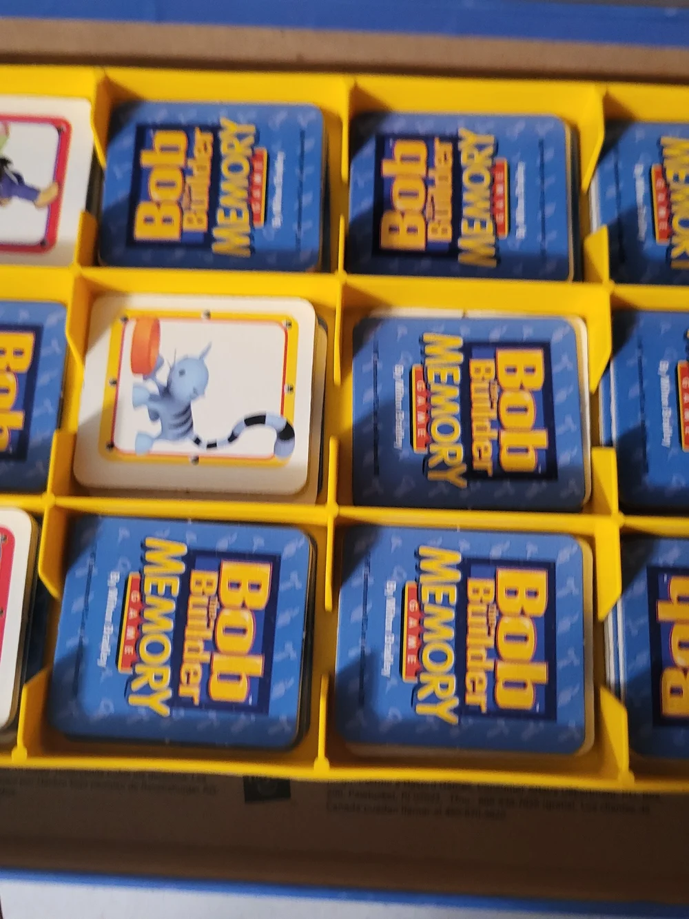 Bob The Builder Memory Game 2001 Milton Bradley, All Pieces Included!